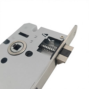 <span class=keywords><strong>Serratura</strong></span> per <span class=keywords><strong>Porta</strong></span> in Ferro 5850 a Funzionamento Silenzioso, Pannello in Acciaio Inox, Perno in Lega di Zinco, Base Anti-Impronta per Porte Interne - Product Image 4