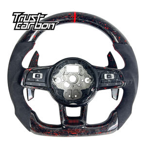 <span class=keywords><strong>Volante</strong></span> de Fibra de Carbono Personalizado de Alta Calidad para Volkswagen <span class=keywords><strong>Golf</strong></span> MK7 <span class=keywords><strong>GTI</strong></span> R Jetta GLI Tiguan Scirocco R 2015-2019 - Product Image 1