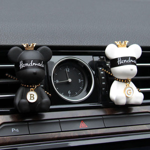 Ambientador inteligente para coche con difusor de aromaterapia de piedra de oso, colgante de yeso, regalo decorativo para coche - Product Image 2