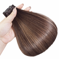 Extensions Genius Weft Cheveux Humains Cheveux Birmans Bruts Lisses Bone Straight Double Drawn