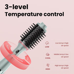 Brosse sèche-cheveux électrique 4-en-1 ionique à air chaud, volumisante, lissante, bouclante et séchante, 1200W - Product Image 3
