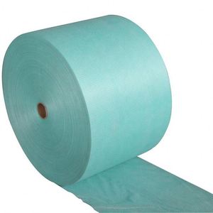 Vente de tissu non tissé en pulpe de bois de haute qualité, 36 g/m² ~ 120 g/m², en rouleau <span class=keywords><strong>jumbo</strong></span>, spunlace, lingettes industrielles jetables pour le nettoyage - Product Image 1