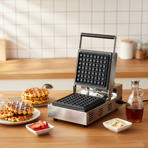 Máquina Eléctrica Comercial para Hacer Conos de Waffle Dobles, para Heladerías y Tiendas de Postres - Product Image 1