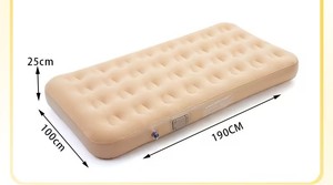 Colchón Inflable Rápido de PVC Suave con Bomba Integrada, Almohada Plegable, Diseño Moderno, Portátil, para Camping, Dormitorio, Sala de Estar, Aire Libre - Product Image 2