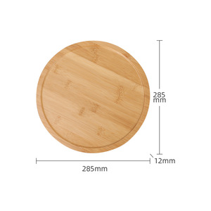 Round Bamboo <b>Tea</b> <b>Tray</b> For Tableware Storage With Teapot And Cups Set - Product Image 2