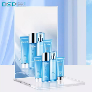 Luces LED DSP Respetuoso con el medio ambiente Fábrica vietnamita Diseño personalizado Lápiz labial de lujo Cosméticos Soporte de exhibición Acrílico - Product Image 4