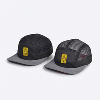 Casquette légère et ajustable à 5 panneaux en tissu maillé, unisexe, séchage rapide, respirante, pour sports de plein air, alpinisme, camping