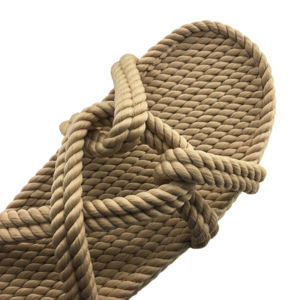 새로운 스타일 밀짚 로프 샌들 슬리퍼 Flawinterom 여성 신발 슬리퍼 여름 슬리퍼 여성을위한 네이티브 여름 신발 - Product Image 5