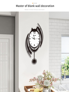 YZOK Set di decorazioni per la casa in stile nordico, minimalista e creativo, con orologio <span class=keywords><strong>da</strong></span> <span class=keywords><strong>parete</strong></span> artistico silenzioso, adatto per il soggiorno di famiglia - Product Image 3