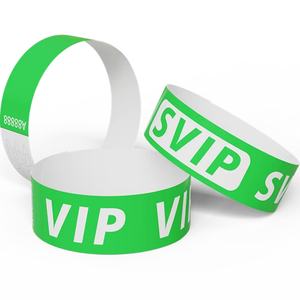 Synthetic Disposable DuPont <b>Paper</b> Wrist Strap Bracelet Waterproof Anti-Tear Fluorescent Children's Promotional Wristbands - Product Image 1