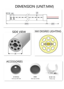 <span class=keywords><strong>Atron</strong></span> silicona neón LED brillo decoración LED neón cuerda luces regulable neón LED tira de luces 3000K blanco cálido 120LEDs/M Flexible - Product Image 4