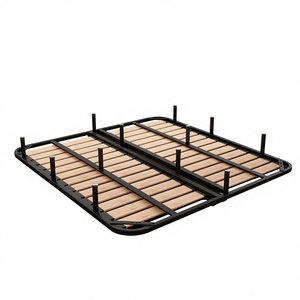 Base de Cama Plegable Simple que Ahorra Espacio, Tamaños Queen, King y Full, con Sistema de Láminas y Almacenamiento en Cajones para Dormitorios y Apartamentos - Product Image 1