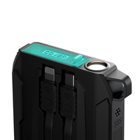 Joyroom 2 en 1 Câble 20000mah 22.5W 10000mah banque d'alimentation portable à charge rapide avec lumière SOS