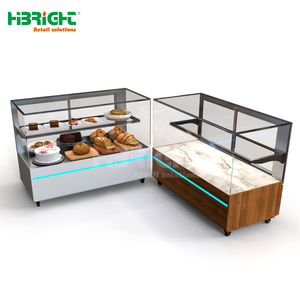 Highbright Maßgefertigte Leicht Bewegliche Glas-Brotvitrine mit LED-Lichtleiste - Product Image 5