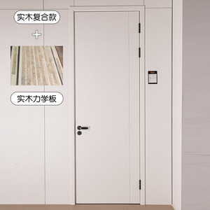 Porte intérieure minimaliste en acier avec isolation acoustique, design à battant manuel, surface finie - Product Image 5