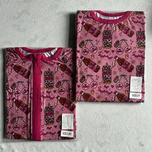 Expédition immédiate Pyjamas bébé 95% bambou 5% élasthanne Fermeture éclair bidirectionnelle Unisexe Doux Taille aléatoire Imprimé Vente en gros Boîte mystère Boîte surprise - Product Image 3