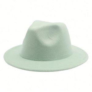 Entrega Rápida, Sombreros Fedora de Fieltro Occidentales de Ala Ancha de 7.5 cm, Color Sólido, Unisex, para Hombre y Mujer, Venta al por Mayor - Product Image 2