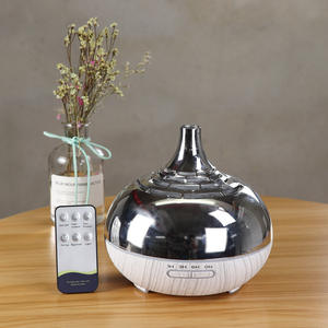 Diffuseur d'arômes électrolytique YX-150 0,5 L, design grain de bois, télécommande, humidificateur de bureau domestique, type brume - Product Image 5