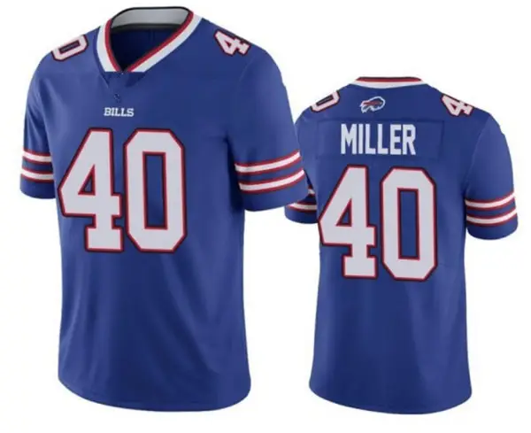 Wholesale Cheap Stitched American Football Jersey Team Buffalo 40 Von Miller 17 Josh 50 Rousseau 13 Davis
