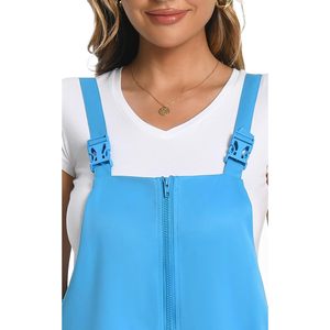 Combinaison Yisfri pour femmes, style rétro années 80 et 90, couleur néon, fermeture éclair sur le devant, tenue de soirée - Product Image 5