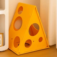 Lit pour animaux de compagnie écologique très vendu, fournitures pour animaux de compagnie, lit pour chat en tissu feutré adapté à toutes les saisons