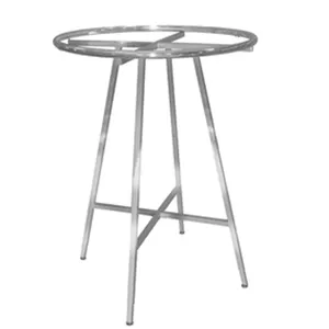 Customized Metal Chrome Collapsible Round Clothing Display Rack