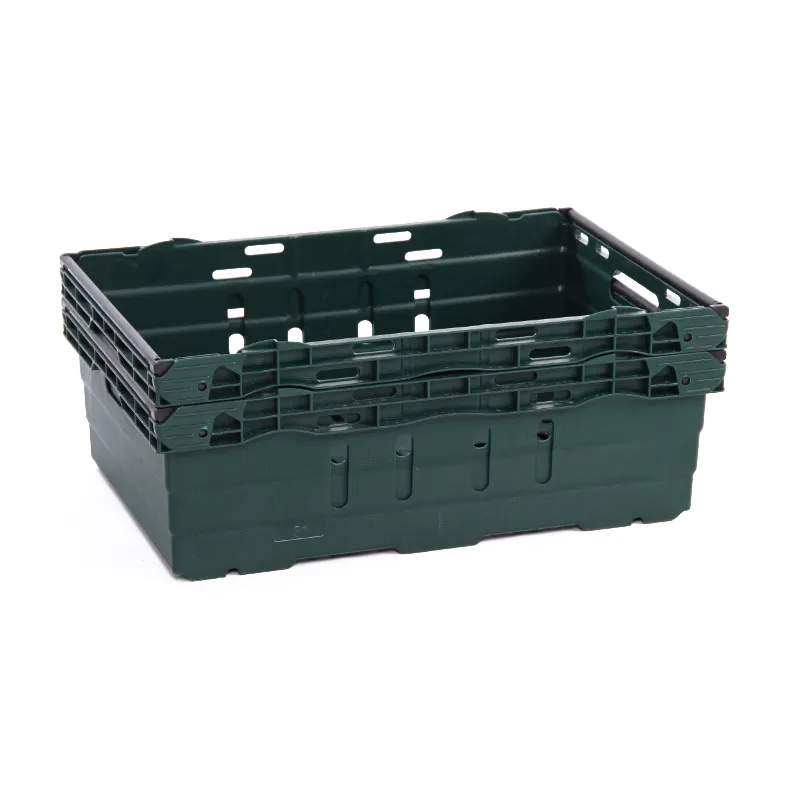 Heavy duty pp recycle mesh verdura frutta raccolta raccolta nidificabile impilabile plastica moving balle arm crate box per l'agricoltura