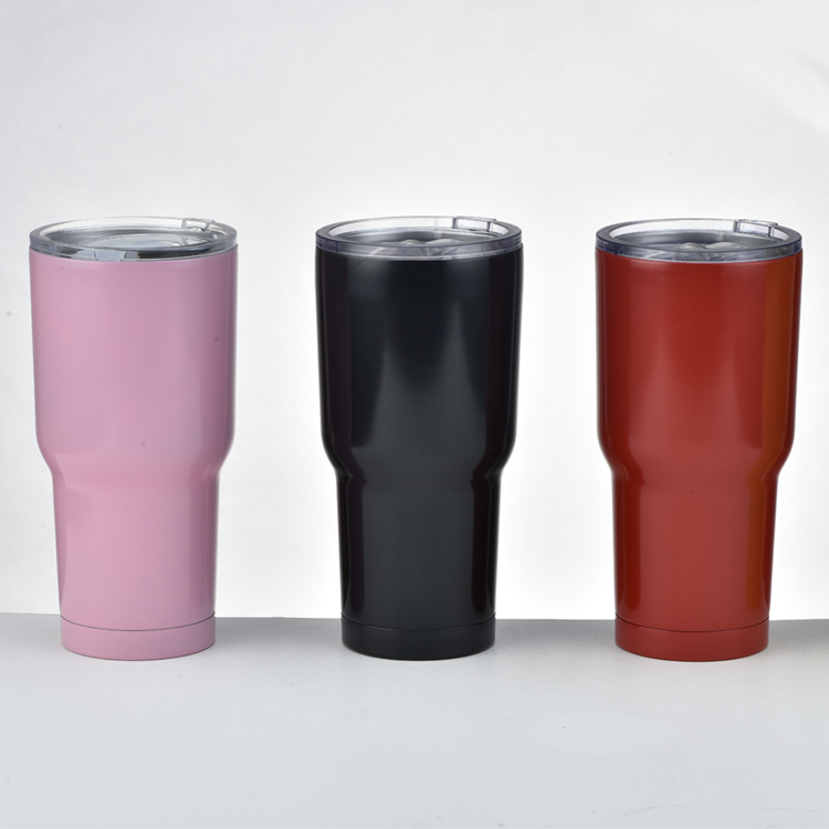 Оптовая продажа, Классическая вакуумная кружка из нержавеющей стали с двойными стенками объемом 30 унций, с индивидуальным принтом, с блесковым покрытием, для путешествий