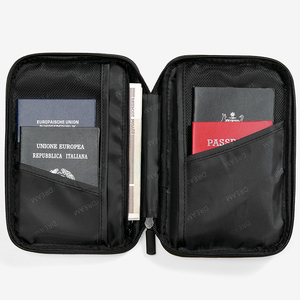 RTS di lusso impermeabile in pelle sintetica per famiglia porta passaporto portatile sottile da viaggio borsa a portafoglio <span class=keywords><strong>Rfid</strong></span> block - Product Image 3