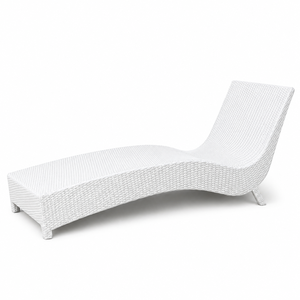 Ensemble de salon d'extérieur en rotin PE blanc durable avec coussins rouges pour villa, jardin, patio, bord de piscine - Product Image 6