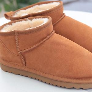 2025 gros hiver extérieur UGGS fourrure anti-dérapant <span class=keywords><strong>fille</strong></span> chaud fourrure courte neige planche bottes femmes soutien personnalisation - Product Image 4