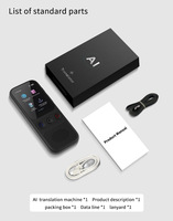 Traducteur Multilingue Portable S80 Traduction Vocale Instantanée pour Voyages & Réunions Interprète Hors Ligne Précis