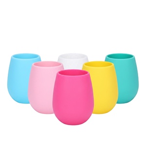 Vasos de Silicona Portátiles para Beber Vino, Estilo Americano, Ecológicos, con Logotipo Personalizado, para Fiestas - Product Image 4