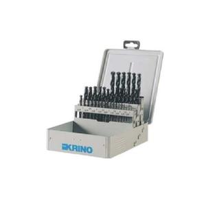 KRINO-Jeu de forets hélicoïdaux 01068412 HSS-G dans un boîtier métallique (49 pièces) -ENSEMBLES DE FORETS EAN 8014249128052 - Product Image 1