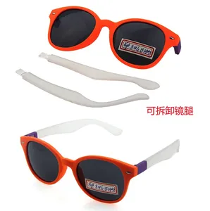 Rosso giallo Uv400 blu Unisex Pc Frame viola braccia intercambiabili occhiali da sole personalizzati