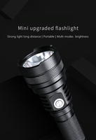 Linterna Portátil de Aleación de Aluminio C8-E, Gran Venta, Larga Duración de Batería, Cinco Modos de Luz, Recargable, Resistente al Agua IP44