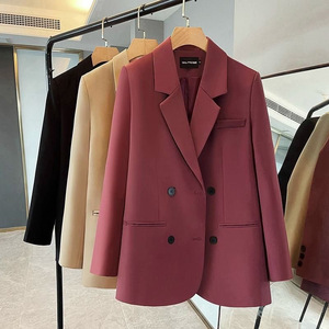 Chaqueta de Traje para <span class=keywords><strong>Mujer</strong></span>, Venta Caliente, Primavera y Otoño, Holgada y Versátil, Cruzada, Casual, Profesional - Product Image 3