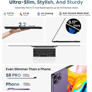 S8 Pro Ba Xách Tay Màn Hình Chơi Game Màn Hình Trọng Lượng Nhẹ Màn Hình Máy Tính Với Loa Màn Hình LCD Máy Tính Xách Tay Màn Hình Extender - Product Image 5