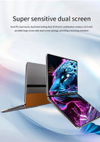 Ordinateur portable à double écran tactile 11"+11" le plus vendu, DDR4 SSD Core I7, ordinateurs portables de jeu, bureau, OEM, ultra-fin, PC portable