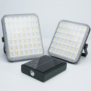 Reflector Solar LED de 50W 100W 200W para Exteriores, Impermeable, de Superficie, con Control Remoto y Cuerpo de Plástico - Product Image 1