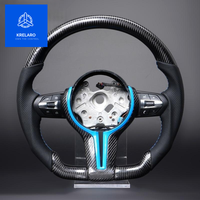 Volant en fibre de carbone pour BMW E90 E91 E92 E93 E87 E70 E71 F30, volant sport M3 personnalisé pour voiture