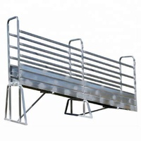 Rampe de chargement pour bétail réglable en hauteur, cadre en fer galvanisé, 6 pieds, clôture durable pour animaux de ferme