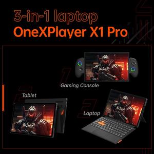 ONE-NETBOOK OneXPlayer X1 Pro เครื่องเล่นเกมพกพา หน้าจอสัมผัส 2.5K ขนาด 10.95 นิ้ว คอนโทรลเลอร์แบบถอดได้ แบตเตอรี่ 16890mAh ระบบปฏิบัติการ Win 11 รุ่น EDA0079280 - Product Image 2