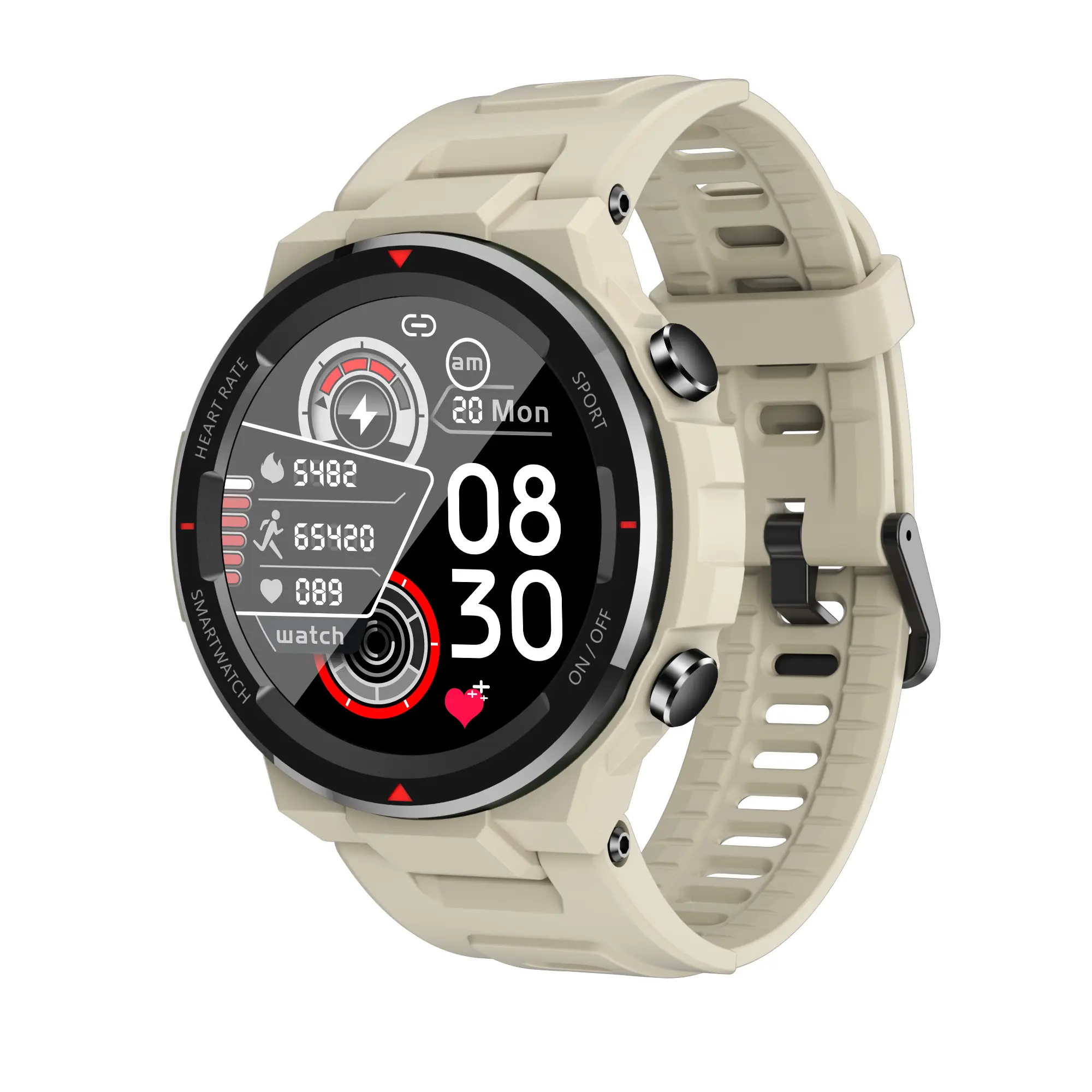 Neue ankunft ideal q70c 1.28 zoll full touch smart uhr outdoor sport smartwatches mit blutdruck sauerstoff für männer und frauen