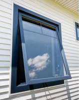 Fenêtre de toit en aluminium, fenêtre de toit et auvent extérieurs imperméables et élégants, ventilation, isolation thermique