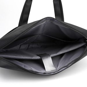 Sac pour ordinateur portable en nylon imperméable, mallette d'affaires, bandoulière, bande réfléchissante, Oxford, personnalisé en cuir PU pour hommes et mallette - Product Image 5