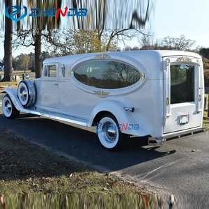 Best Selling Electric Super Limousine White Funeral Car <b>Coach</b> Classic Hearse for Special Events Henan Factory Price - Product Image 3