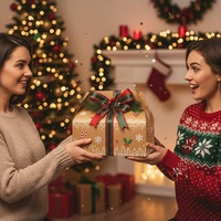 Emballage alimentaire en papier kraft de qualité alimentaire, sac à gâteau portable à emporter, boîte à pâtisserie, boîte cadeau en papier, boîte en papier Togo, boîte personnalisée avec poignée