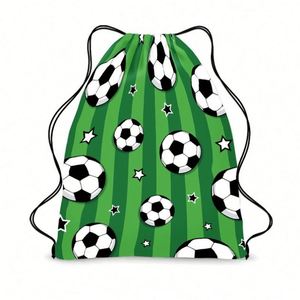 <b>Drawstring</b> <b>Backpack</b> Kids Portable Handheld Storage Bag for Football Fans School - Product Image 6
