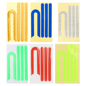 Pegatina reflectante para cubierta lateral de patinete eléctrico M365, tiras de protección de seguridad reflectantes en forma de U en forma de I - Product Image 2